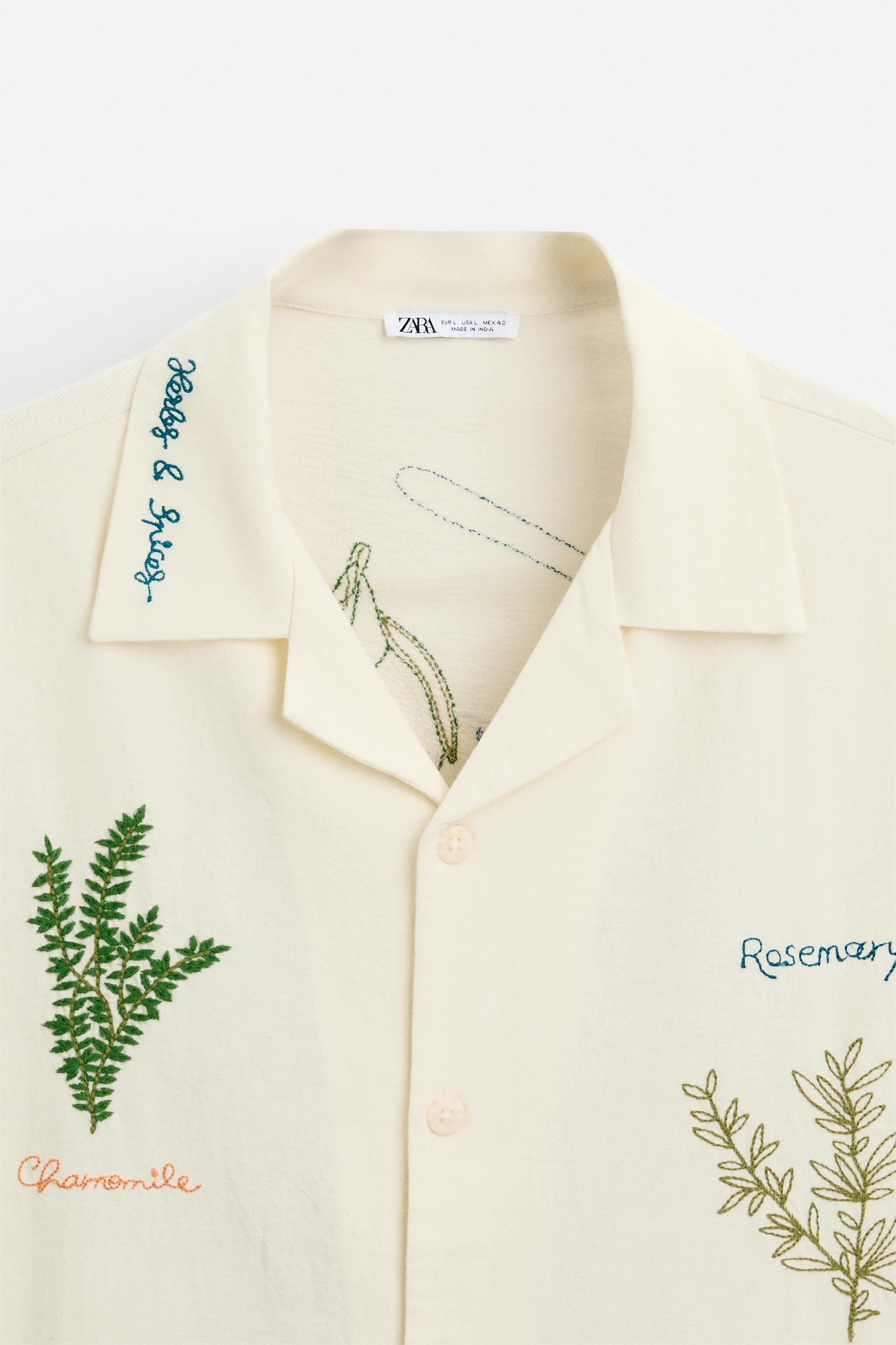 EMBROIDERED HERBS SHIRT Product Image