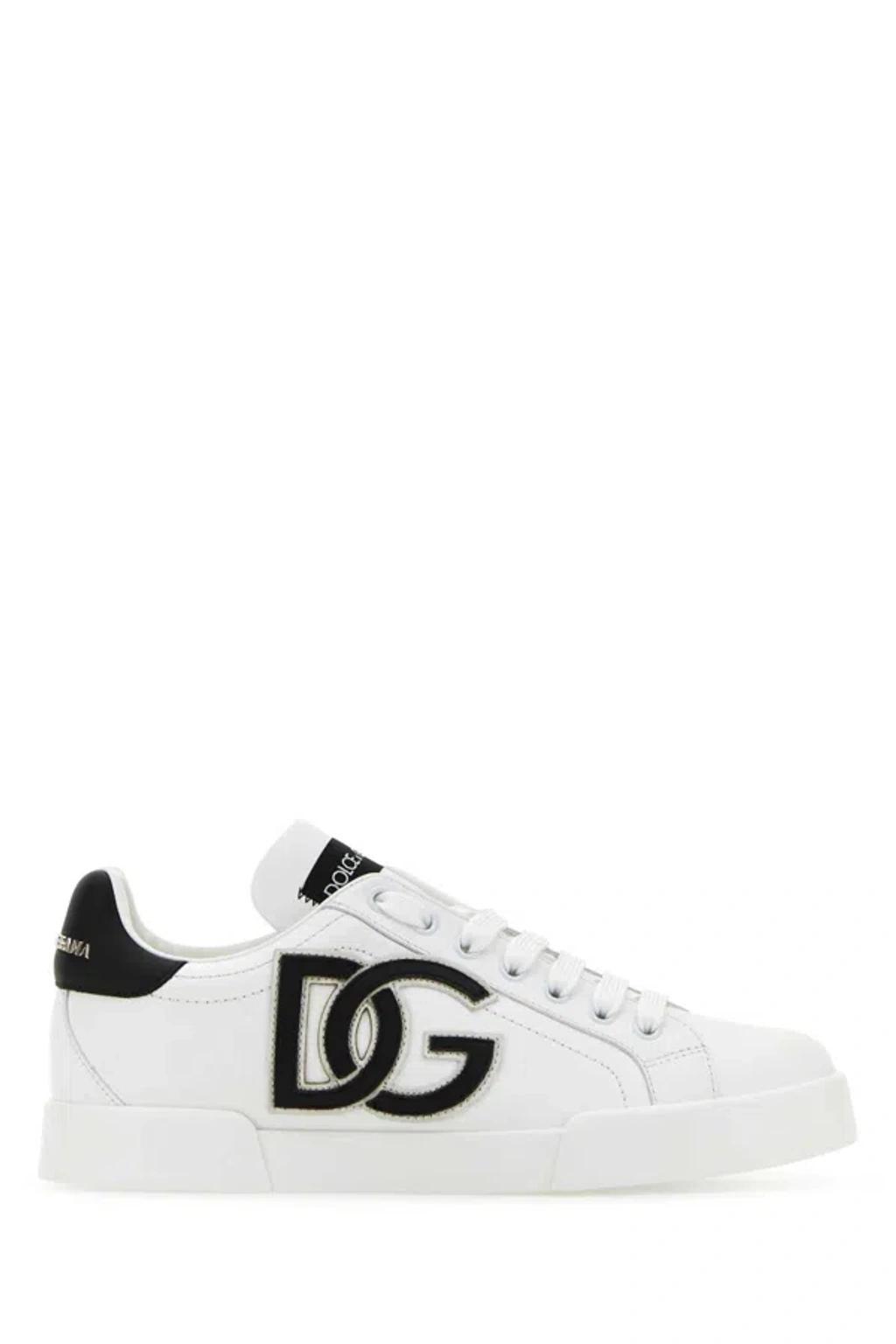 White Leather Portofino Sneakers product image