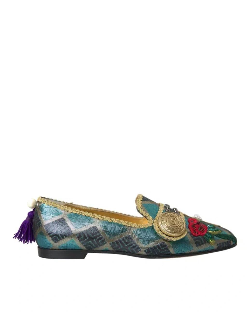 DOLCE & GABBANA Loafers In Green Product Image