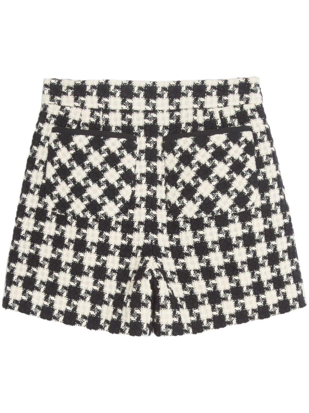 VALENTINO Damier Light Tweed Shorts In Multi Product Image