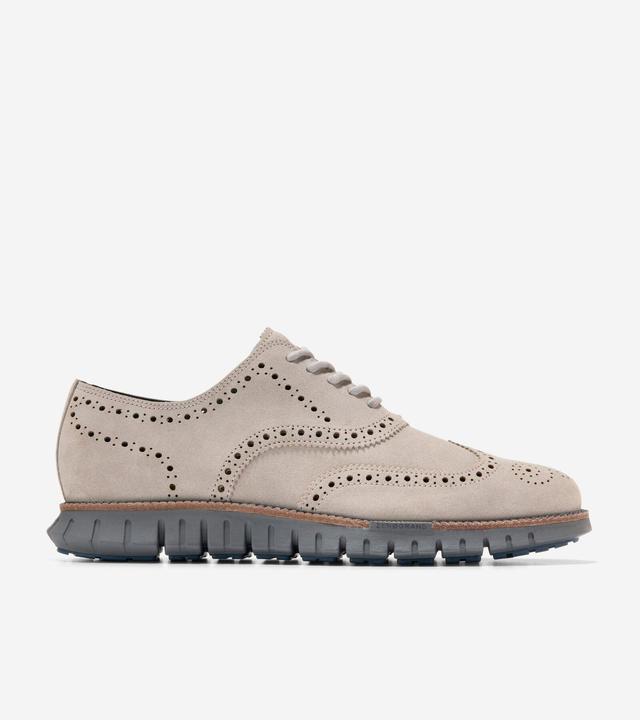 Cole Haan Mens ZERGRAND Remastered Wingtip Suede Oxfords Product Image