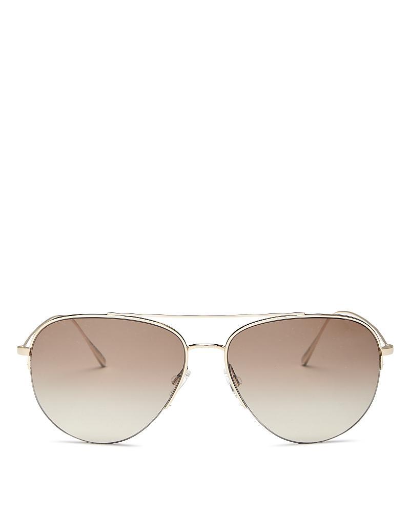 Womens Cleamons 60MM Aviator Sunglasses Product Image