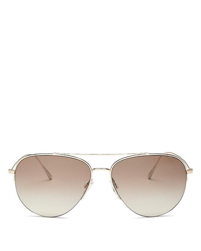 Womens Cleamons 60MM Aviator Sunglasses Product Image