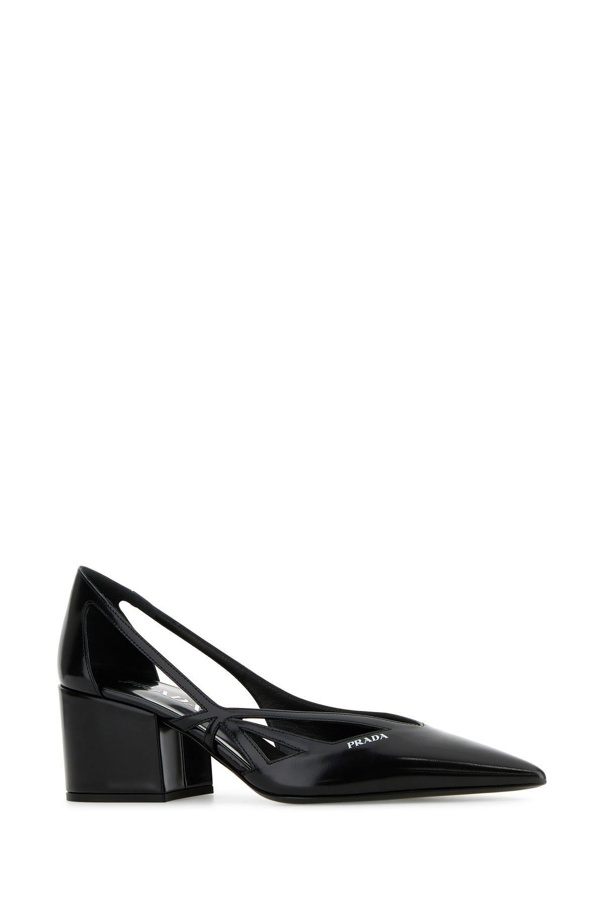 Women Cut Out Pumps In Black Product Image