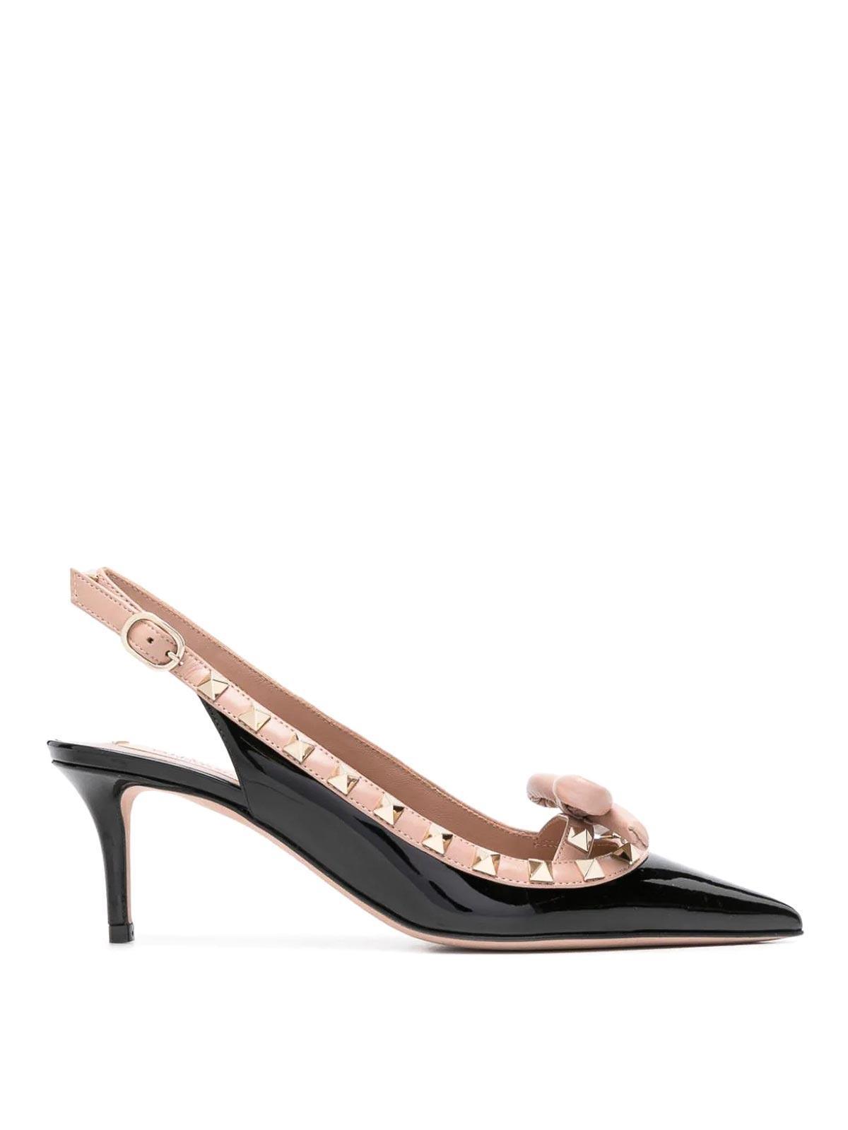 Rockstud Patent Pumps In Black,rose,cannelle Product Image