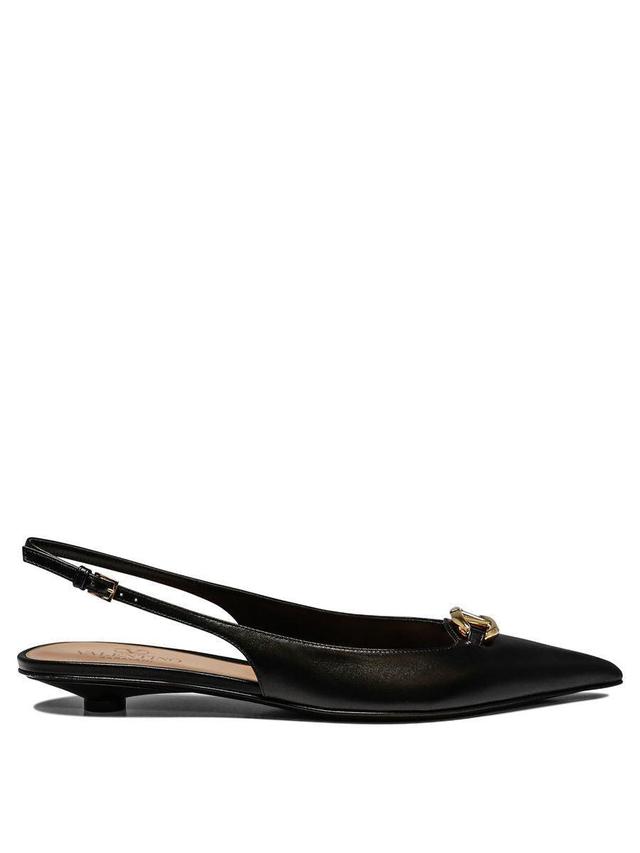 VALENTINO GARAVANI Flats In Black Product Image