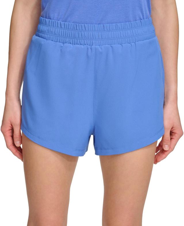 Dkny Sport Womens Solid Double-Layer Training Shorts Product Image