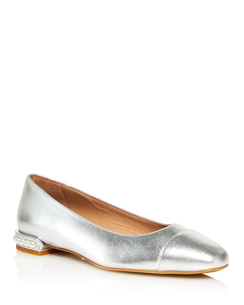 Stuart Weitzman Imitation Pearl Embellished Flat Product Image