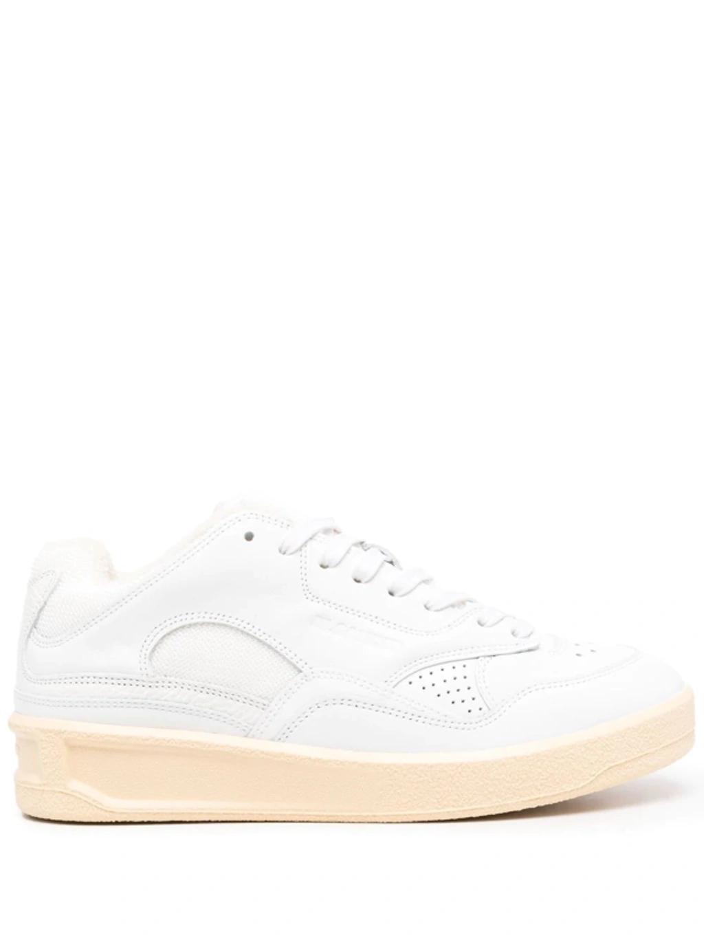 Embossed-logo Detail Low-top Sneakers In White product image