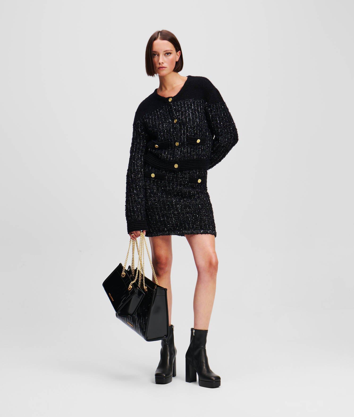 KARL ESSENTIAL BOUCLÉ KNIT SKIRT Product Image