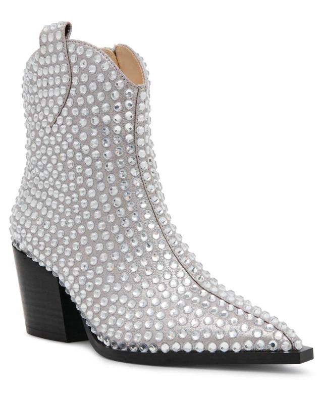 Betsey Johnson Womens Neil Rhinestone Western Booties Product Image