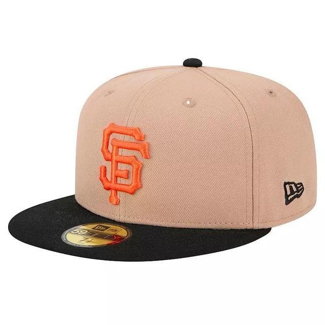 Mens New Era Khaki San Francisco Giants 59FIFTY Fitted Hat Product Image