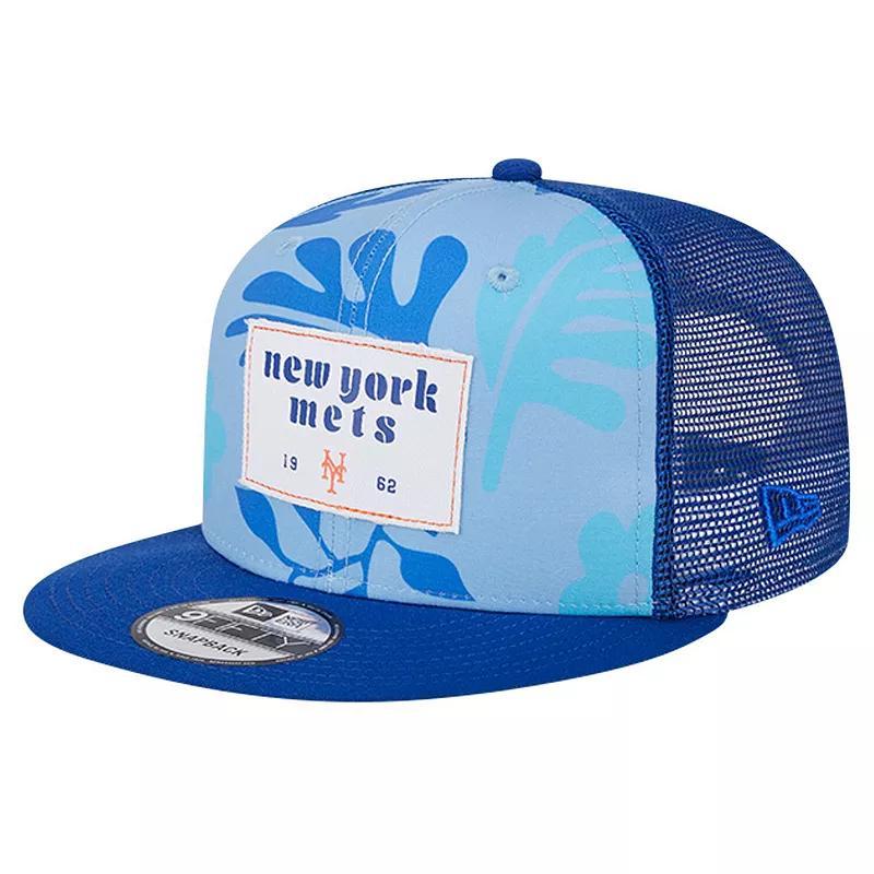 Mens New Era Royal New York Mets Bikini Bottom Trucker 9FIFTY Snapback Hat Product Image