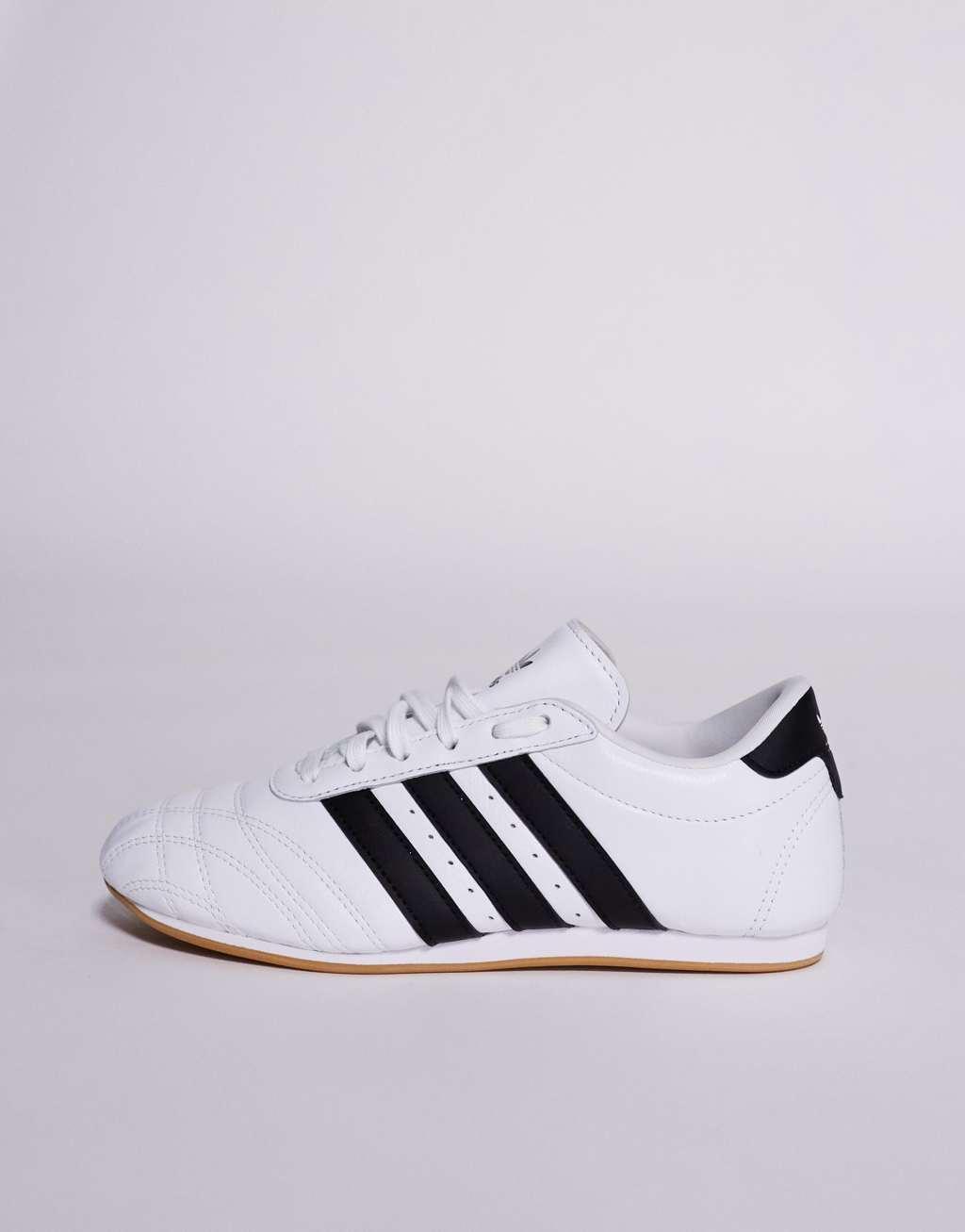 adidas Originals Taekwondo lace-up sneakers in white and black Product Image