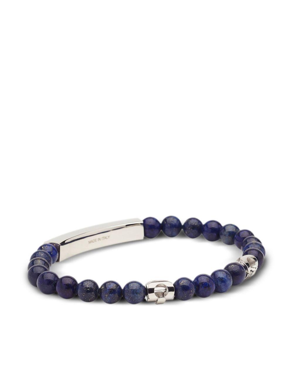 FERRAGAMO Bracelet With Semi-precious Stones - Size 19 In Blue Product Image