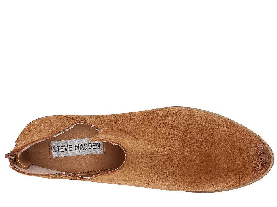 Steve Madden Lancaster Bootie (Cognac Suede) Women's Slip on  Shoes Product Image