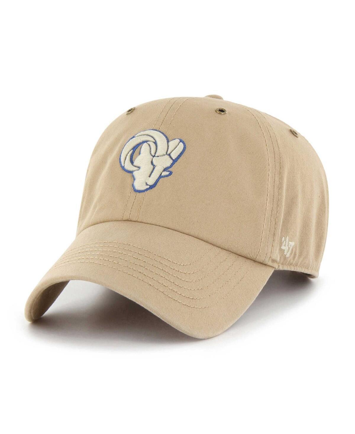 Mens 47 Khaki Los Angeles Rams Overton Clean Up Adjustable Hat Product Image