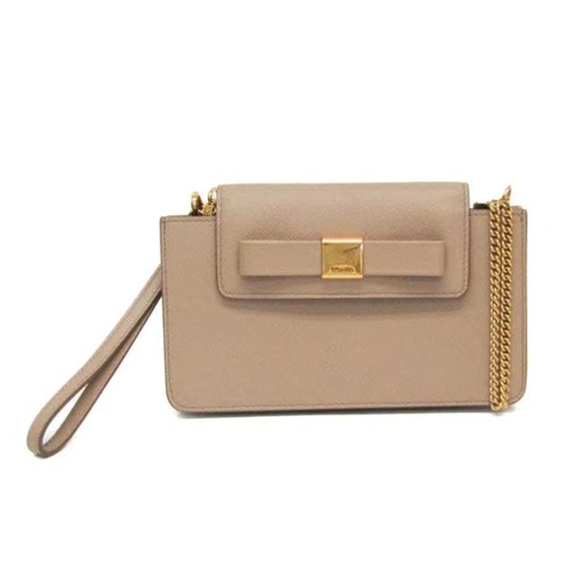 Saffiano Pink Leather Shoulder Bag () Product Image