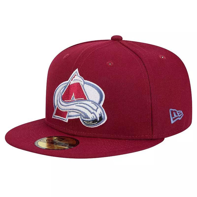 Mens New Era Burgundy Colorado Avalanche Core 59FIFTY Fitted Hat Product Image