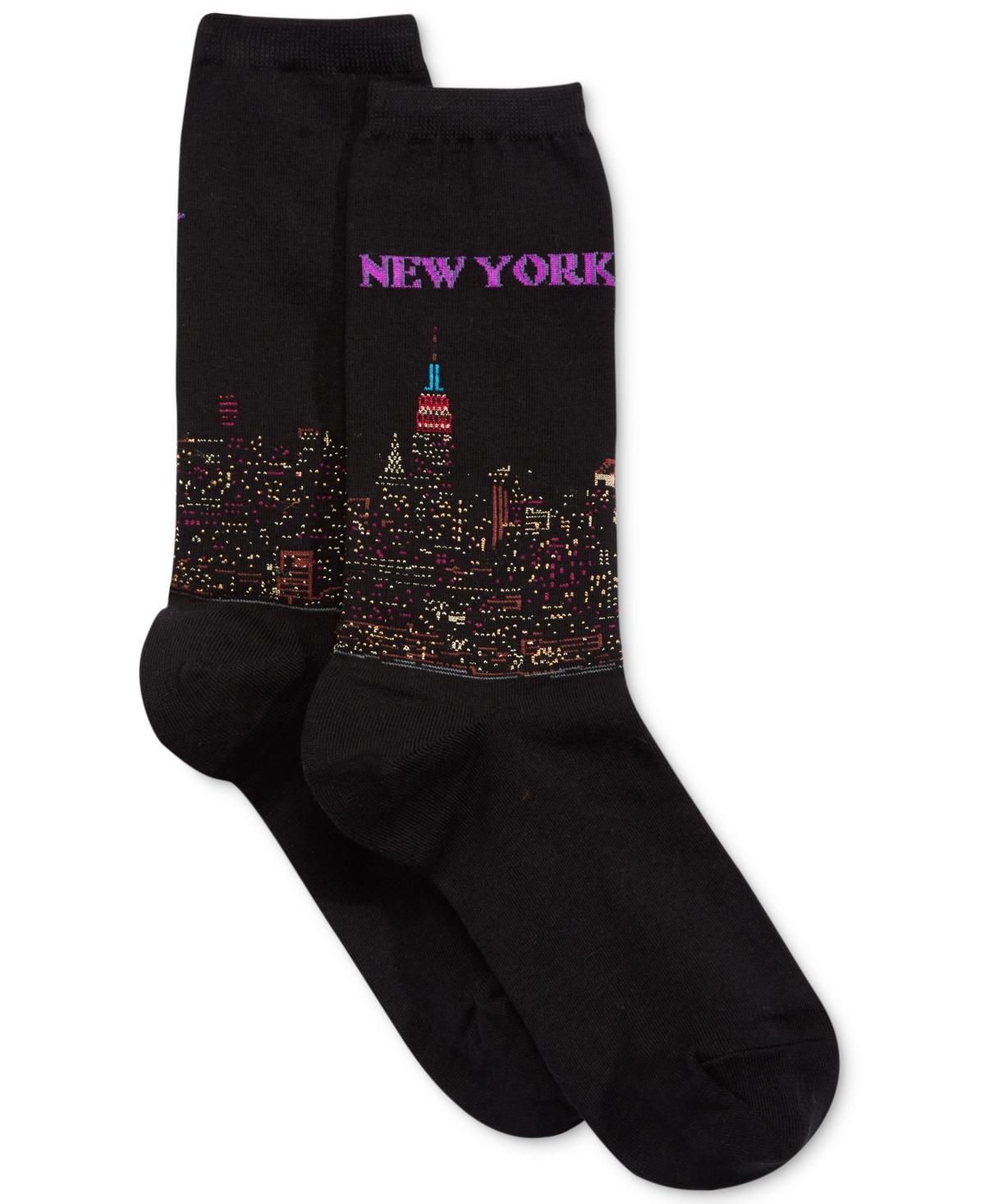 Hot Sox Womens New York Fashion Crew Socks Product Image