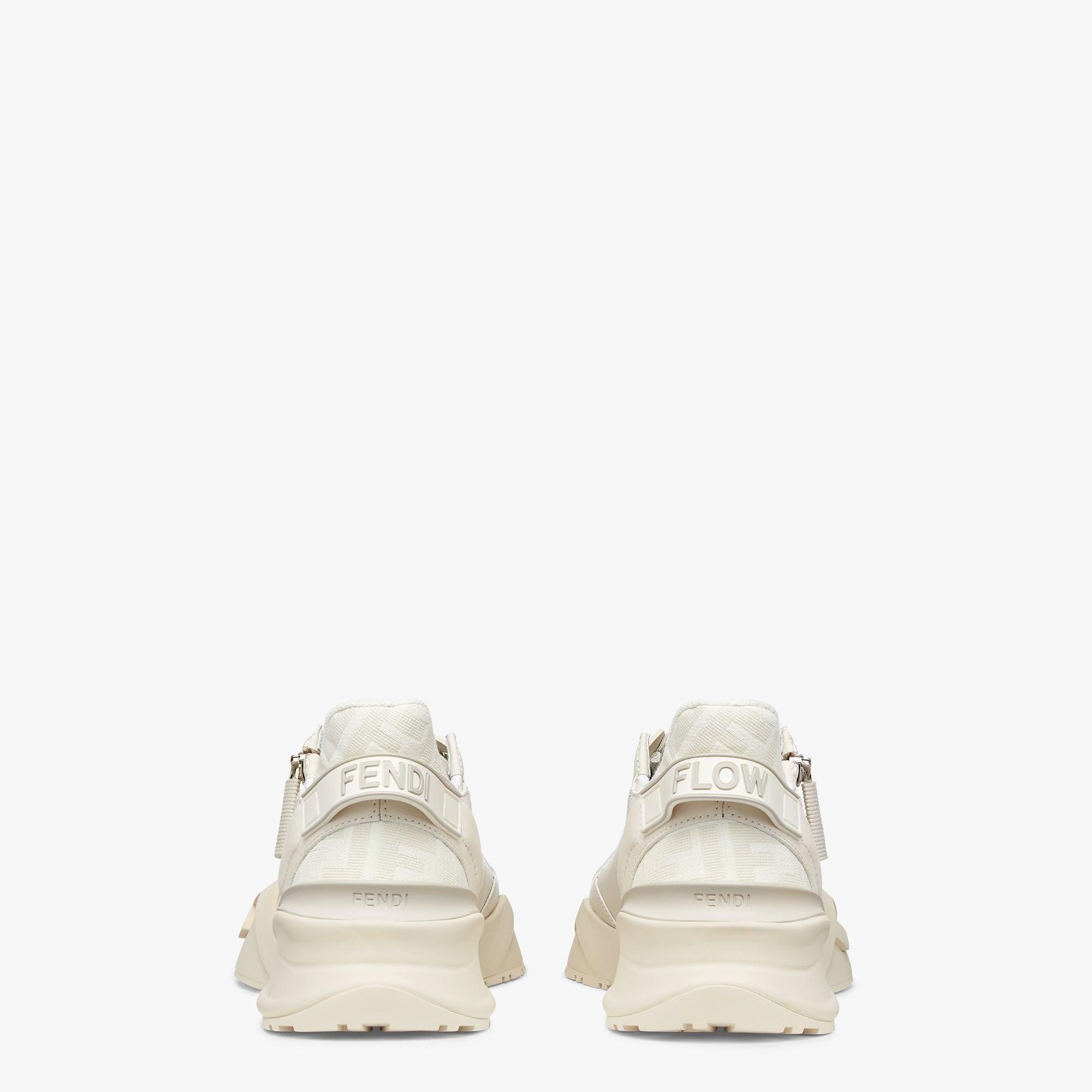 Fendi FlowWhite leather low-tops Product Image