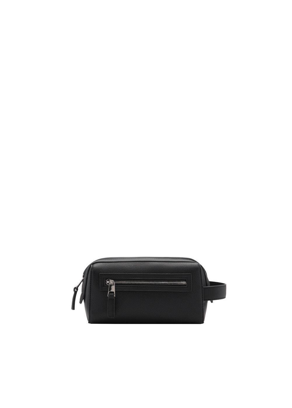 MANGO MAN - Zipped pebbled cosmetic bag - One size - Men Product Image