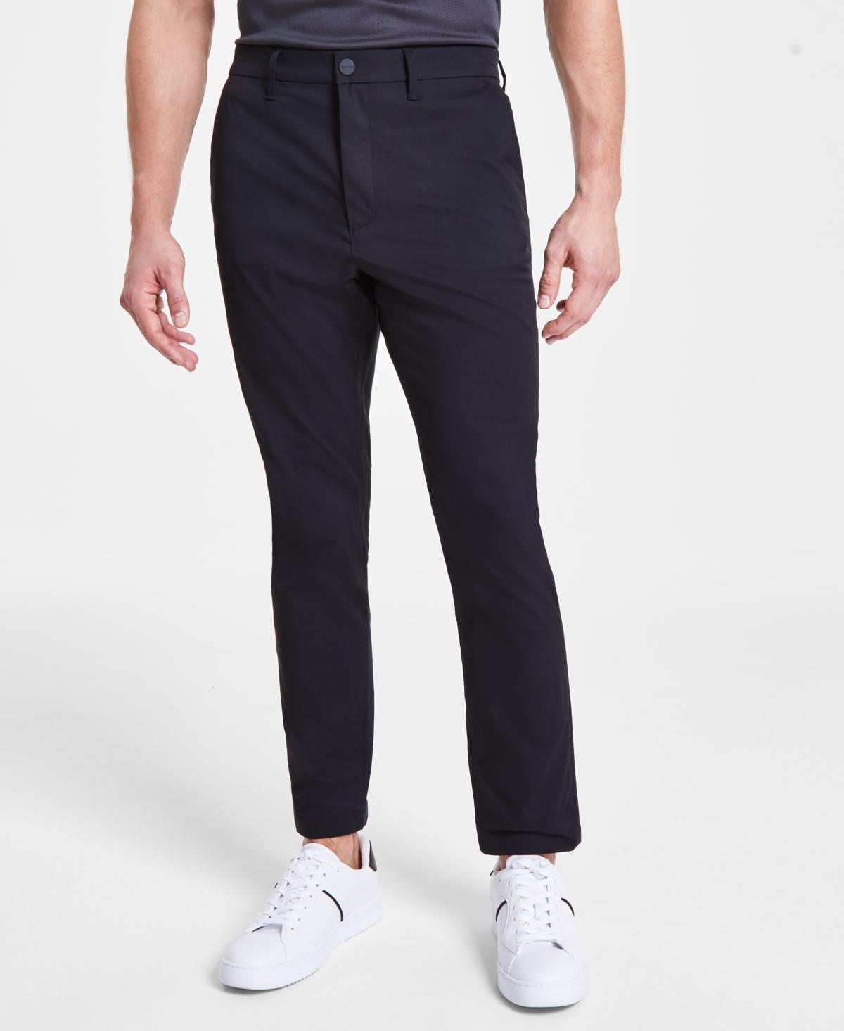 Calvin Klein Mens Slim-Fit Woven Stretch Chinos Product Image