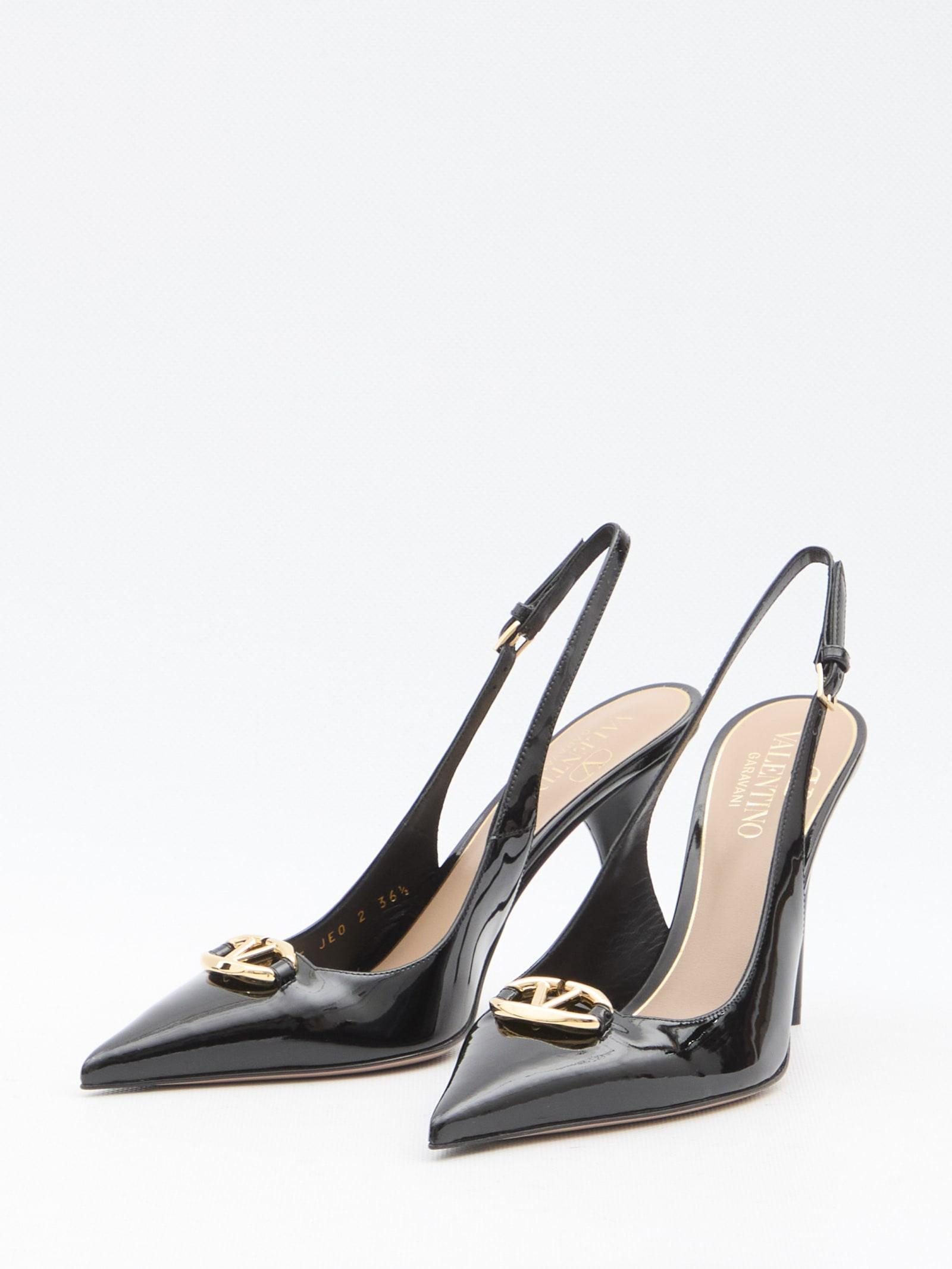 Vlogo Slingback Pumps In Black Product Image