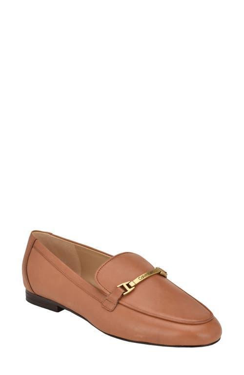 Calvin Klein Womens Sommiya Almond Toe Casual Slip-On Loafers Product Image