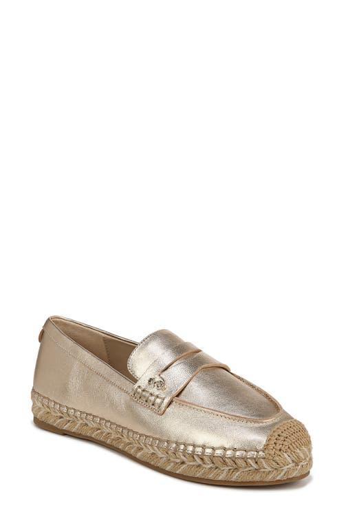 Womens Kai Metallic Leather Espadrille Loafers Product Image