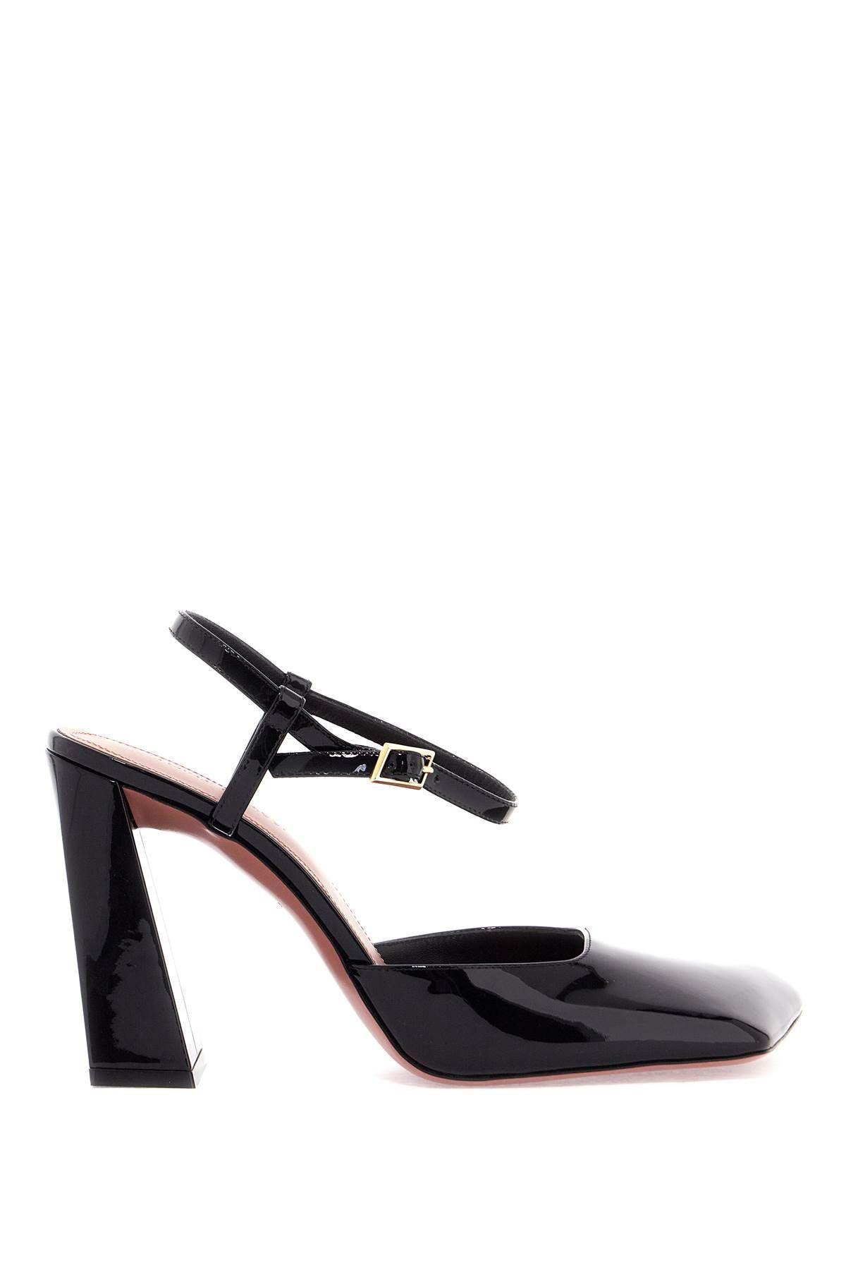 AMINA MUADDI Charlotte Patent Leather Pumps In Black Product Image