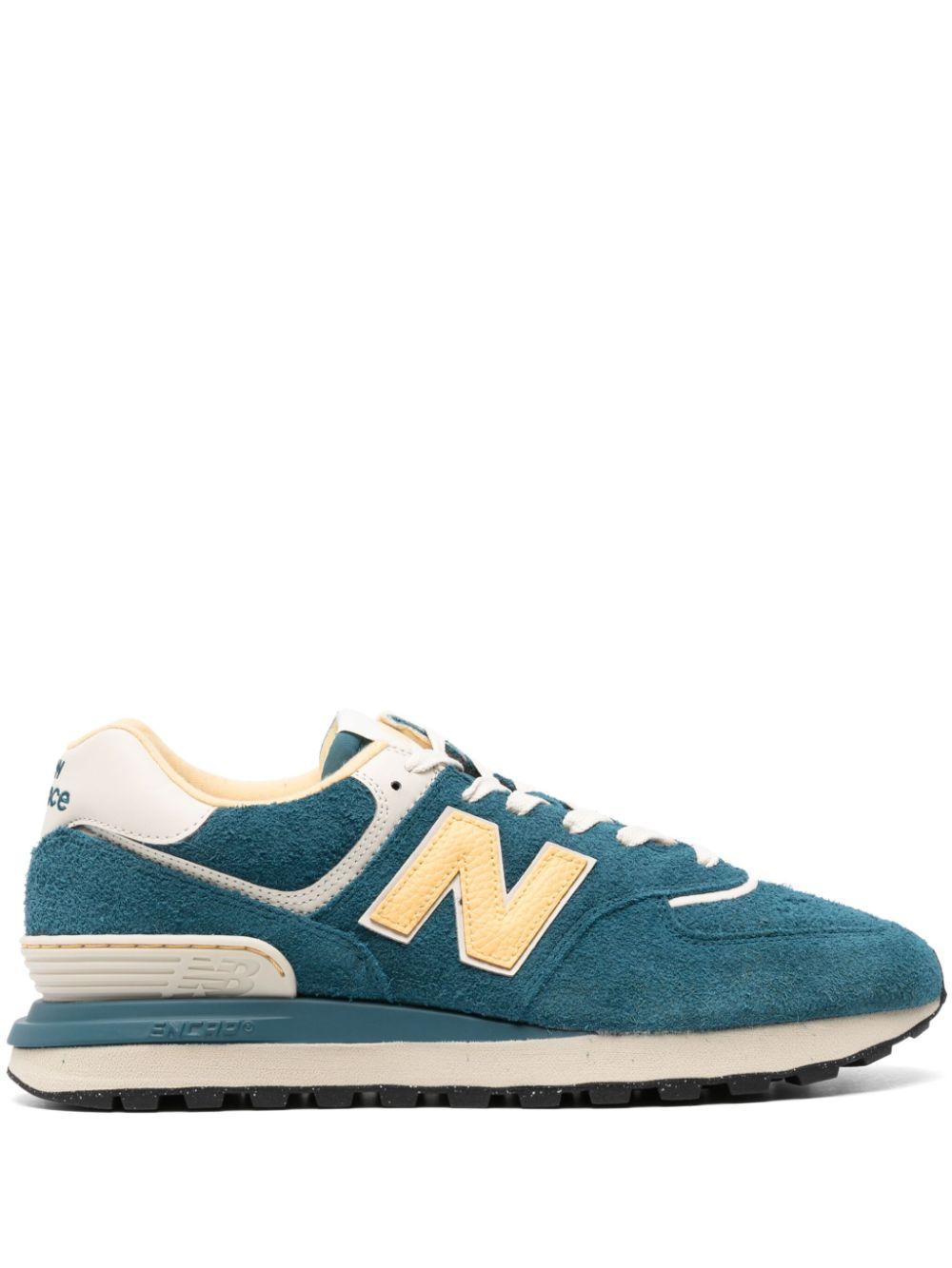 NEW BALANCE 574 Legacy Sneakers Navy / Yellow In Blue Product Image