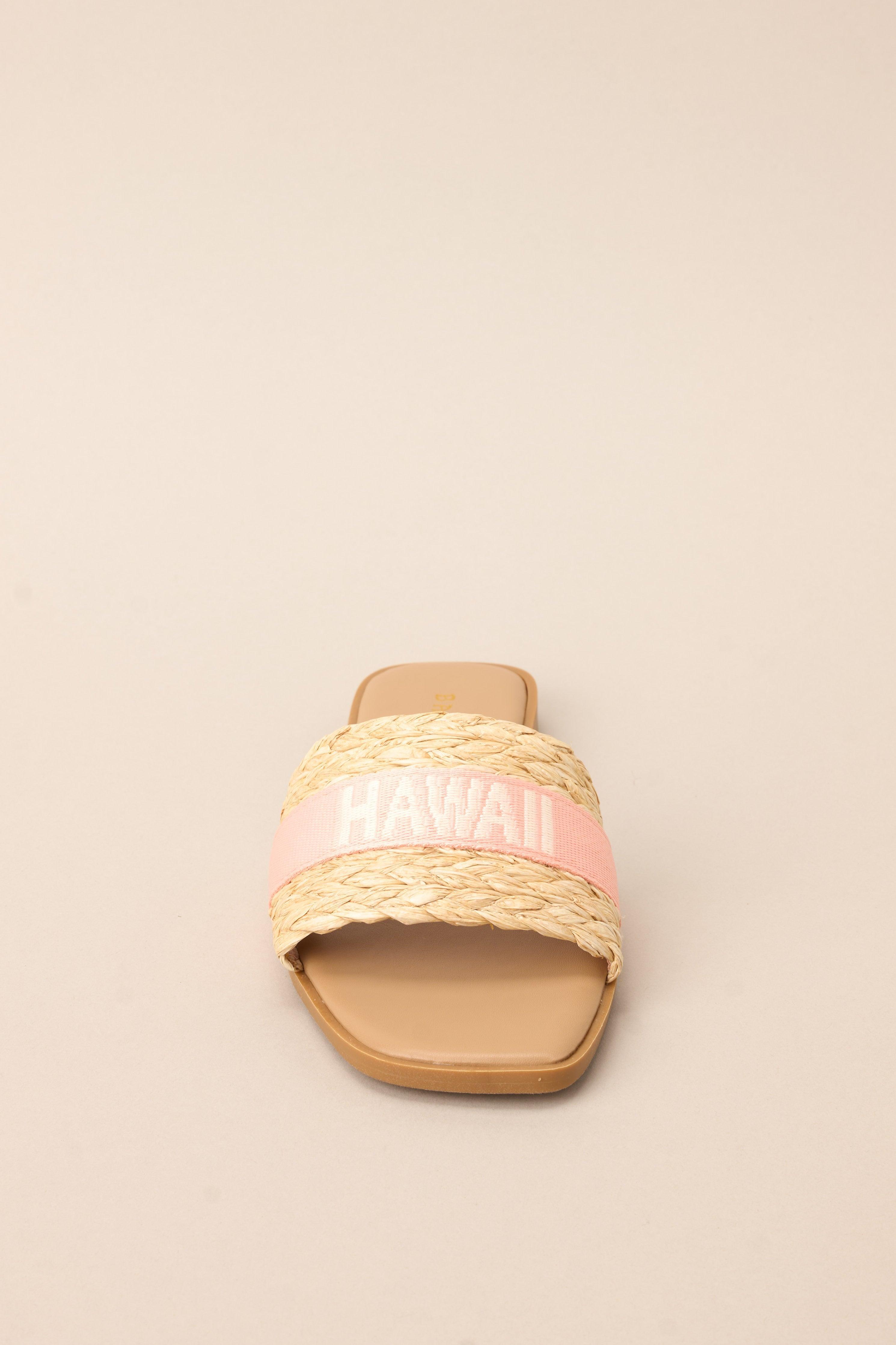 To The Tropics Light Pink Sandals Product Image