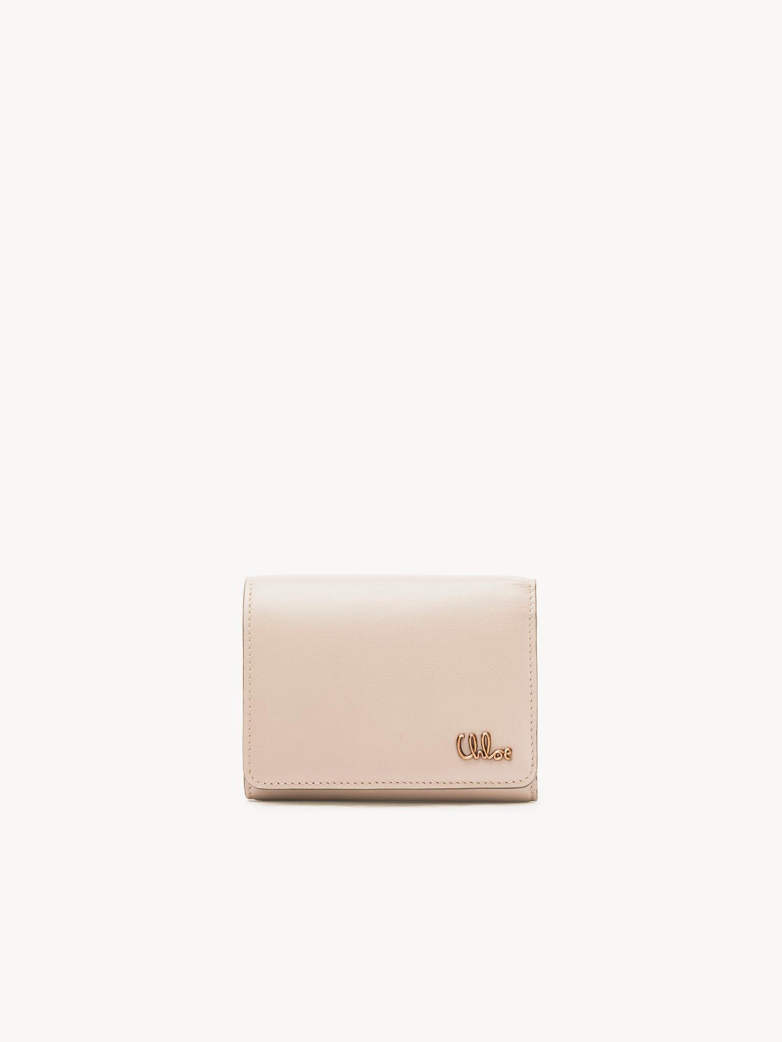 Small Chloé Iconic tri-fold with coin pocket in shiny leather Product Image