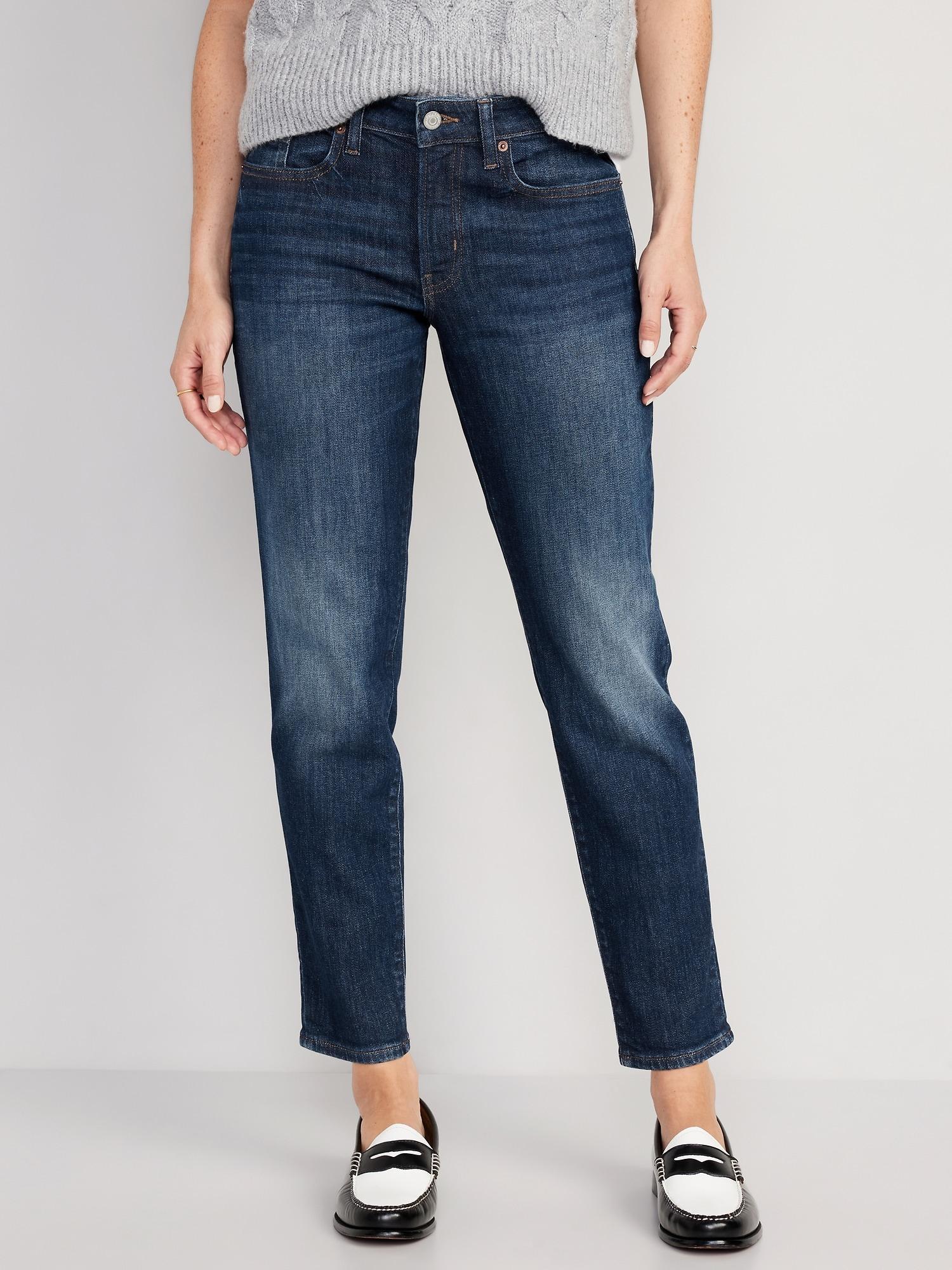 Mid-Rise OG Straight Ankle Jeans Product Image