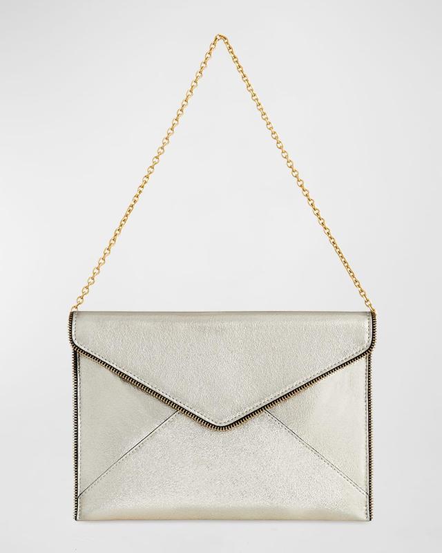 Rebecca Minkoff Leo Leather Envelope Clutch Product Image