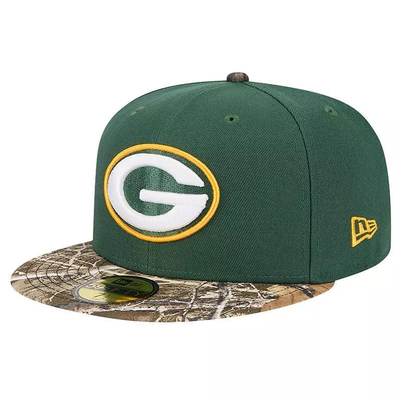 Mens New Era Bay Packers Active Two-Tone Camo 59FIFTY Fitted Hat Product Image