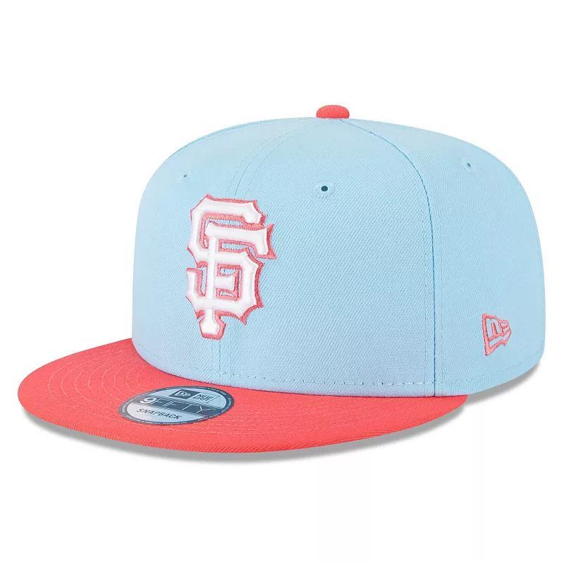 Mens New Era Light Blue San Francisco Giants Spring Basic Two-Tone 9FIFTY Snapback Hat - Light Blue Product Image