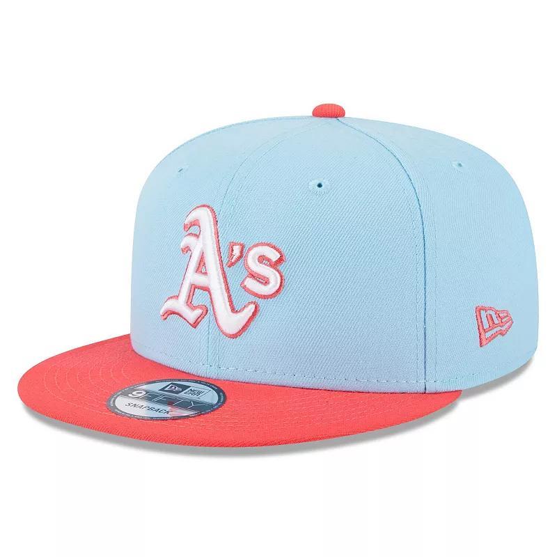 Mens New Era /Red Oakland Athletics Spring Basic Two-Tone 9FIFTY Snapback Hat Product Image