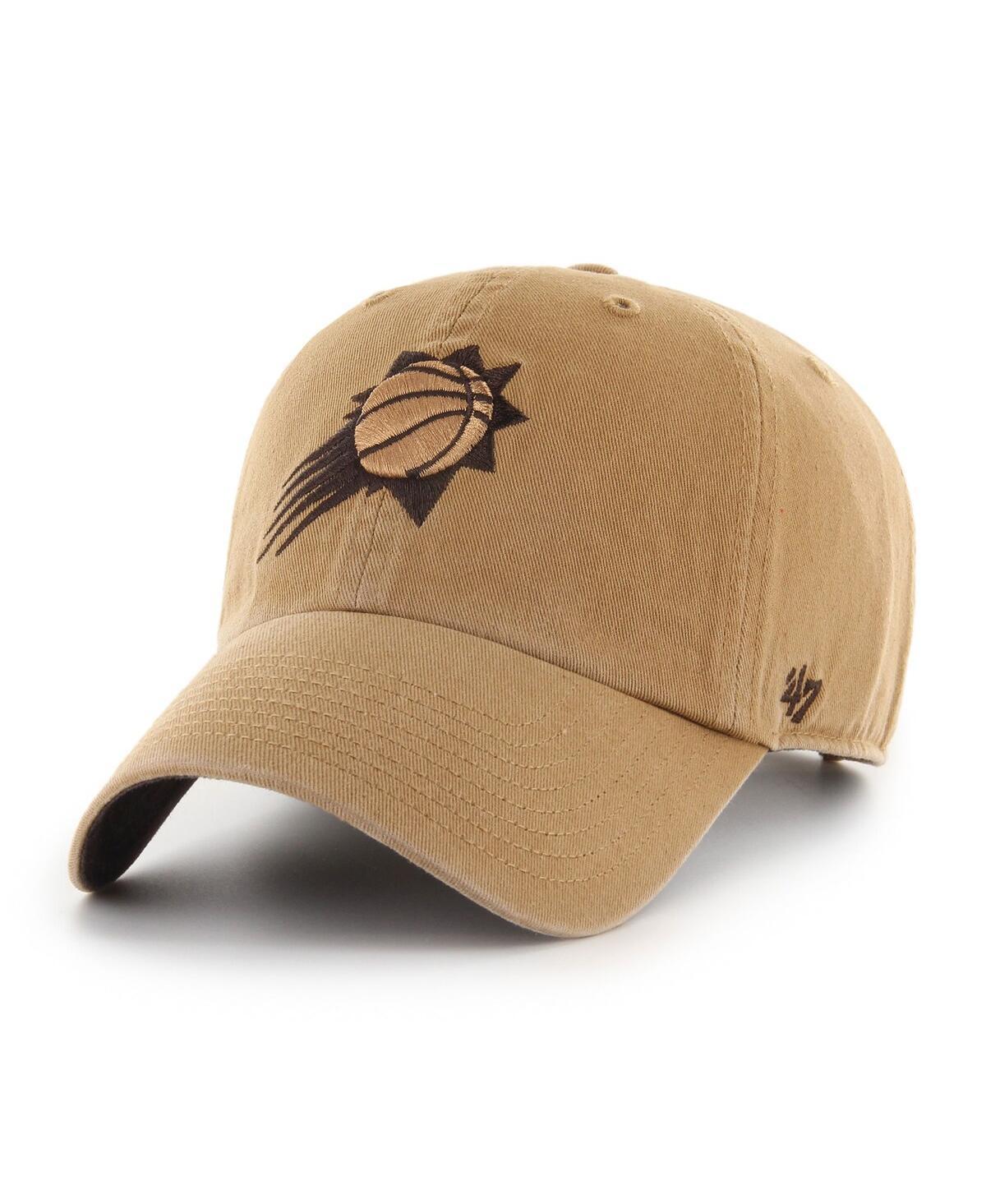 Mens 47 Brand Tan Phoenix Suns Ballpark Clean Up Adjustable Hat Product Image