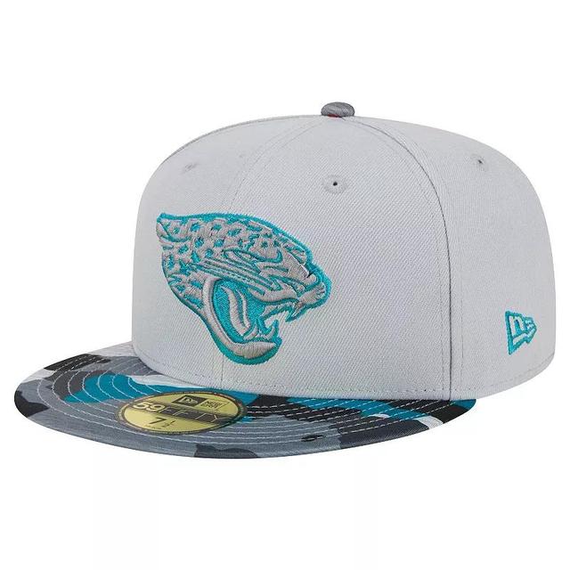 Mens New Era Gray Jacksonville Jaguars Active Camo 59FIFTY Fitted Hat Product Image