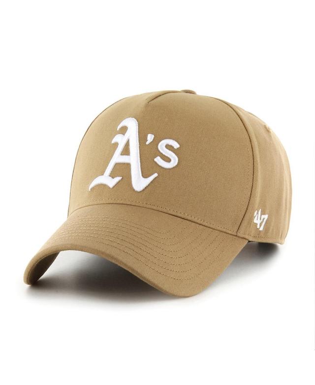 Mens 47 Khaki Oakland Athletics Ballpark MVP A-Frame Adjustable Hat Product Image