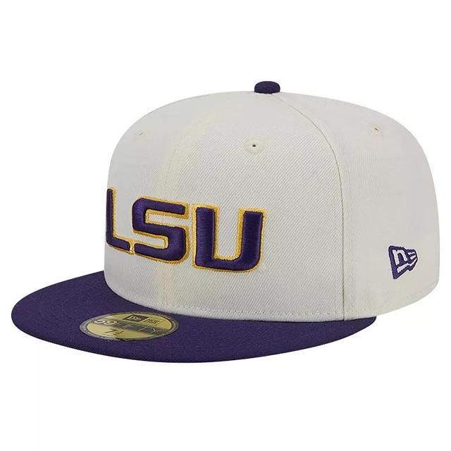 Mens New Era LSU Tigers Chrome Vintage 59FIFTY Fitted Hat Product Image