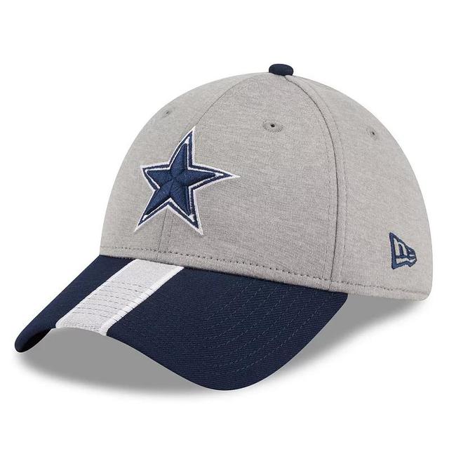 Mens New Era Heather Dallas Cowboys Stripe 39THIRTY Flex Hat Product Image