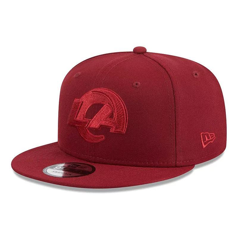 Mens New Era Cardinal Los Angeles Rams Color Pack 9FIFTY Snapback Hat Product Image