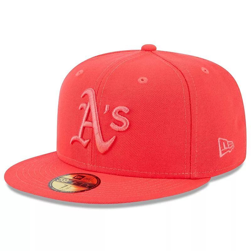 Mens New Era Oakland Athletics 2023 Spring Color Basic 59FIFTY Fitted Hat Product Image