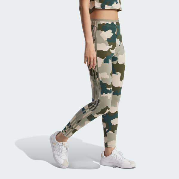 Essentials 3-Stripes Camo Print 7/8 Length Leggings Product Image