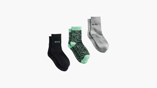 Levis Leaf Stencil Short Cut Socks (3 Pack) - Mens Product Image