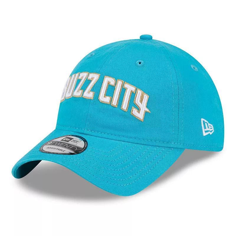 Mens New Era Turquoise Charlotte Hornets 2023/24 City Edition 9TWENTY Adjustable Hat, Turq/Blue Product Image