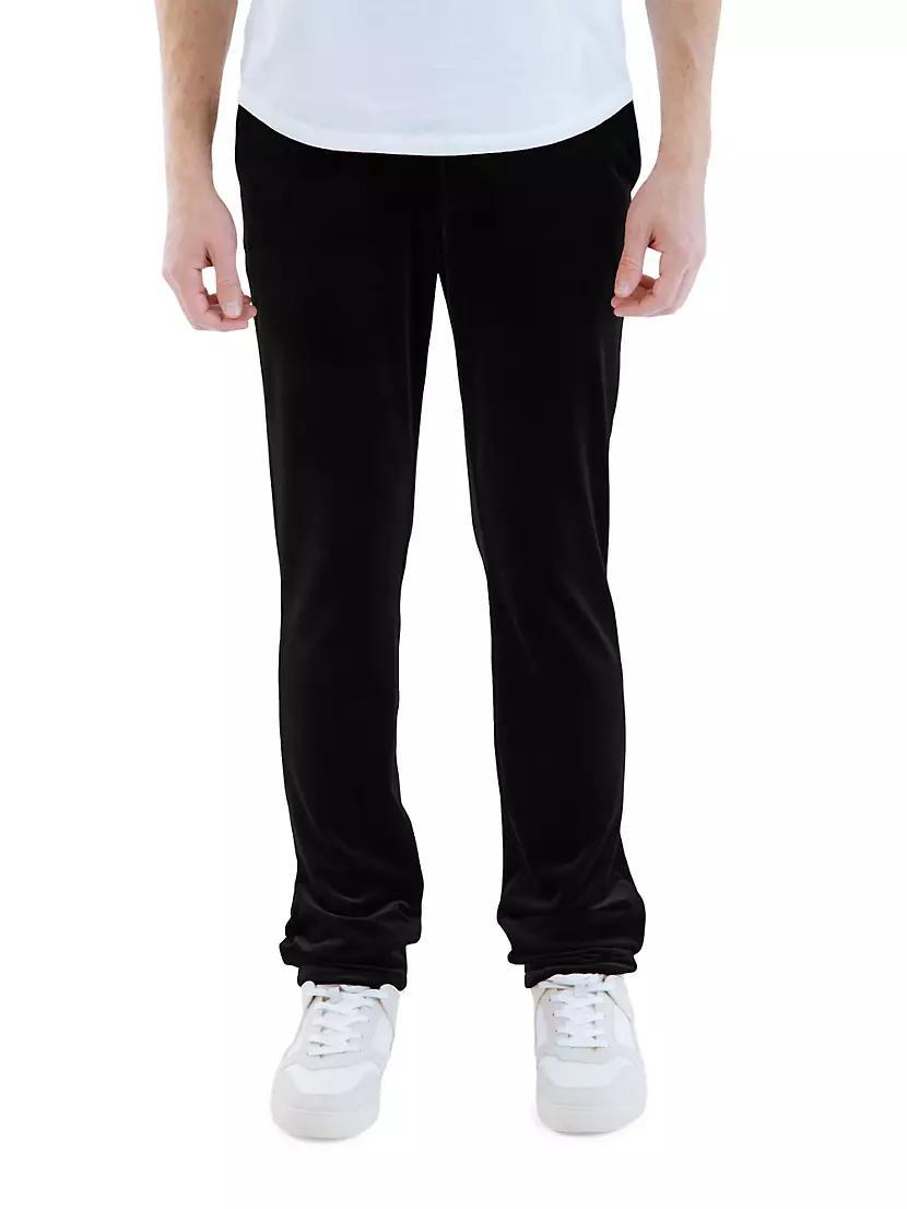 Velvet Flat-Front Pants Product Image